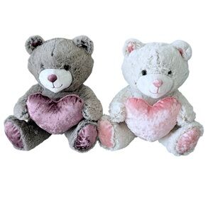 NEW 13” Adorable Teddy Bears with Heart Plush (G119)